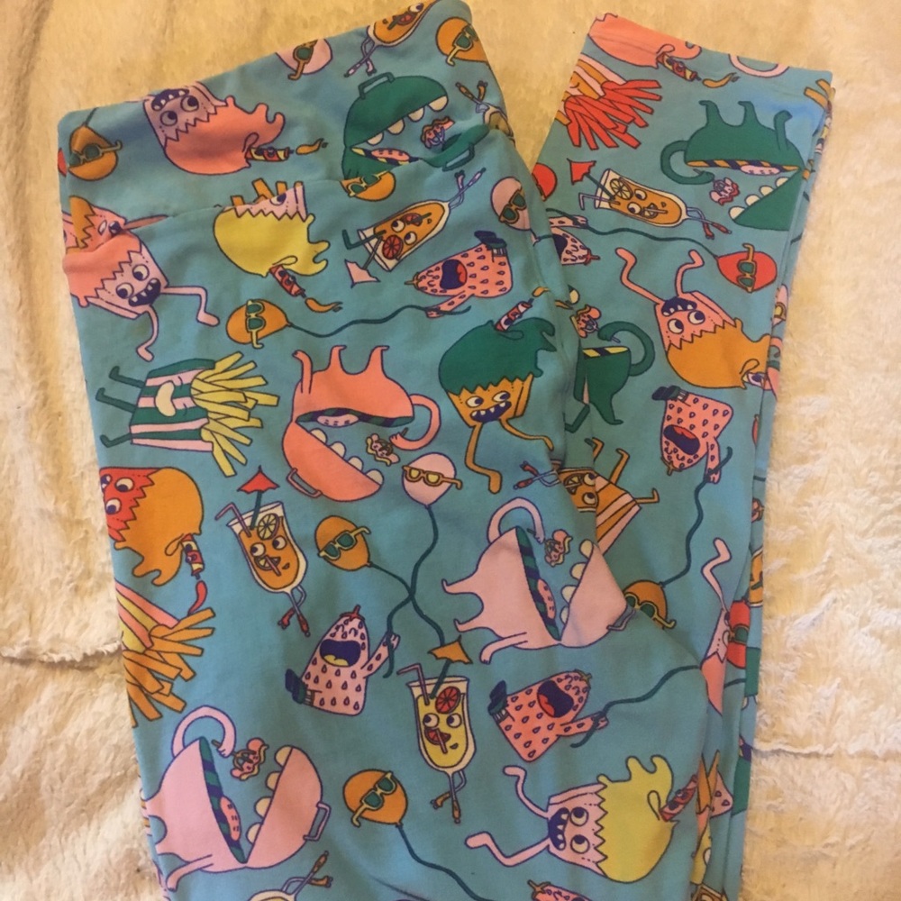 Lularoe fast food TC2 leggings